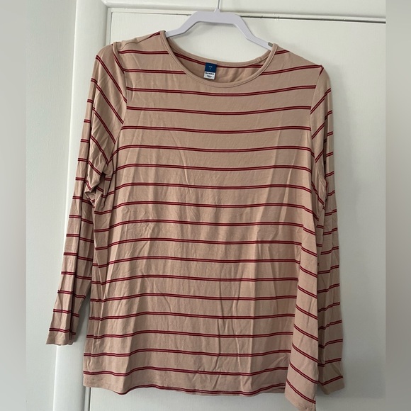 Old Navy Tops - Old Navy Luxe 3/4 Striped Tee